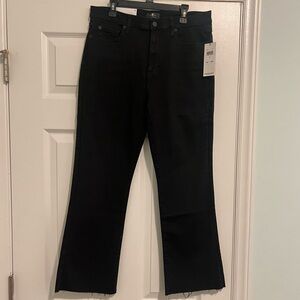Black High Waist Slim Kick Jeans NWT